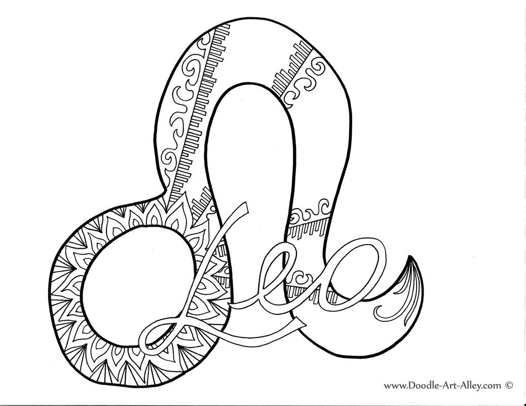 Zodiac coloring pages