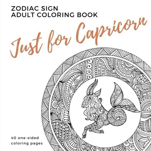 Just for caprirn zodiac sign adult loring book