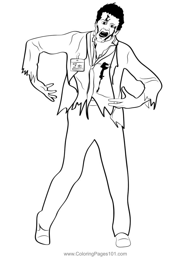 Zombie coloring page coloring pages coloring pages for kids color