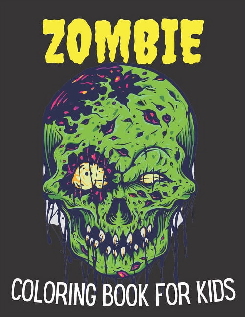Zombie coloring book for kids midnight edition zombie coloring pages for kids boys girls practice for stress relief relaxation ages