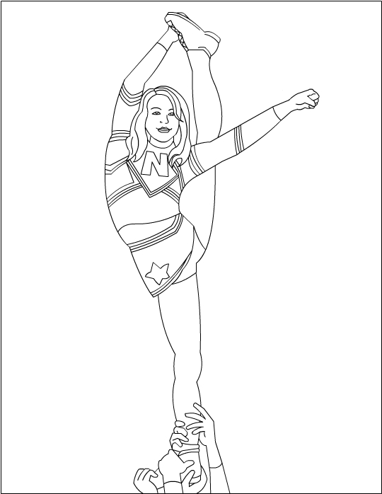 Cheer coloring pages