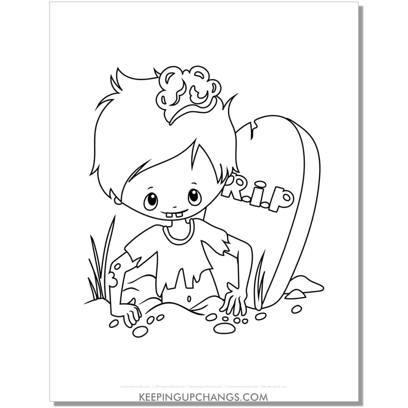 Free zombie coloring pages sheets most popular printables