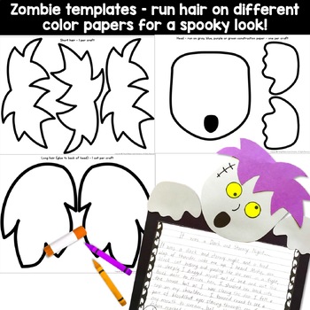 Fun and easy zombie craft halloween crafts halloween writing prompt activity