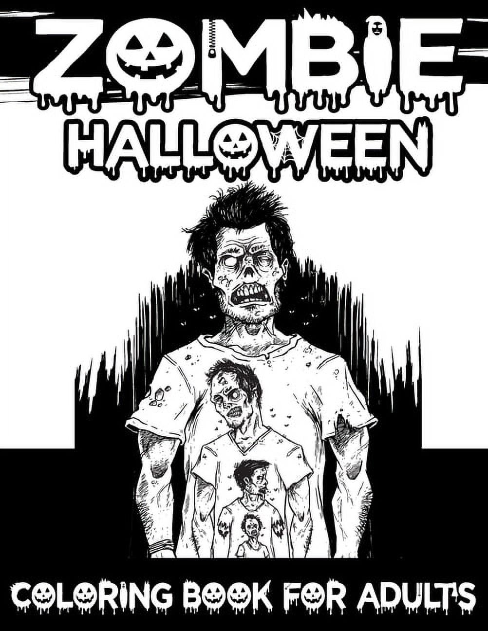 Zombie halloween coloring book for adults discover a wide variety of halloween zombie coloring pages for adults paperback