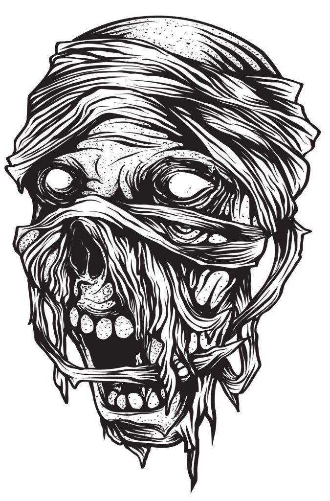 Pure horror nightmares â coloring book â home of coloring books zombie drawings horror drawing zombie art