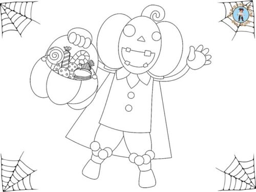 Zombie coloring page