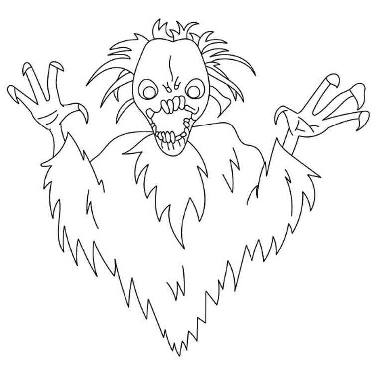 Eyes horror game coloring pages