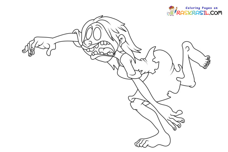 Zombie coloring pages
