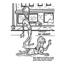 Top zombie coloring pages for your kids