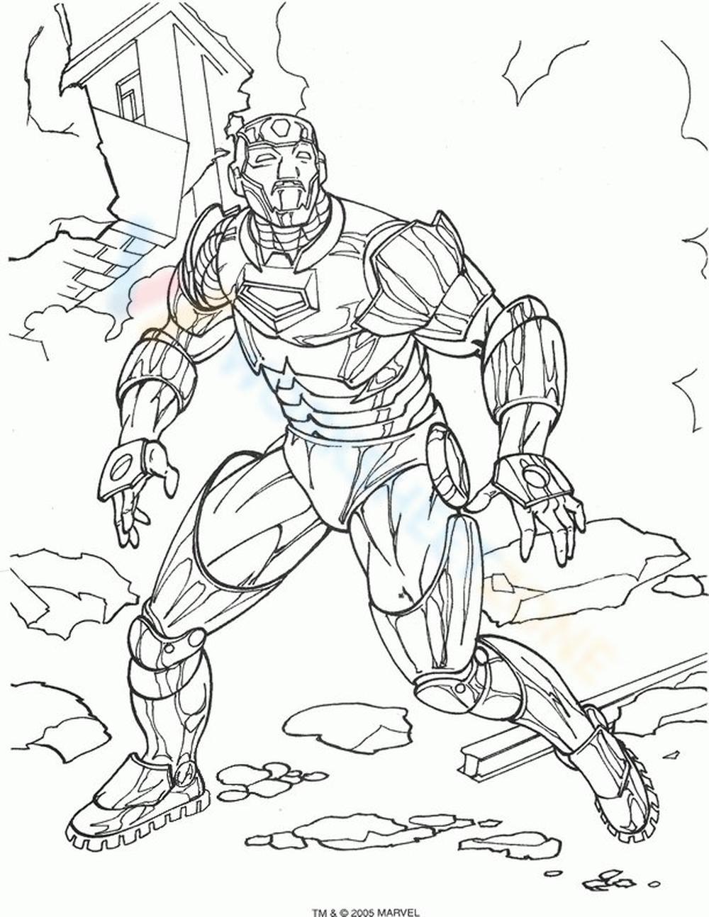 Free printable iron man coloring pages for kids