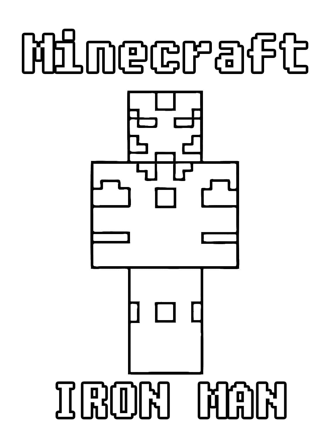 Minecraft coloring pages