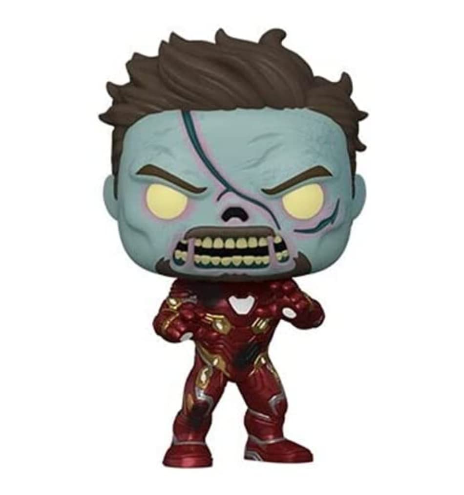 Funko pop marvel what if zombie iron man collectible vinyl bobblehead funko toys games