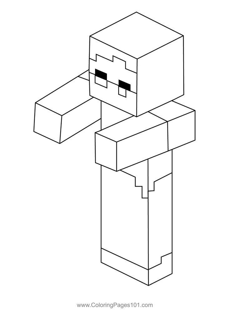 Zombie minecraft coloring page minecraft coloring pages coloring pages minecraft