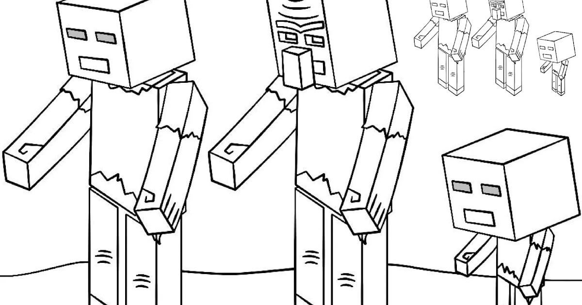 Minecraft coloring pages zombie rcoloringpagespdf