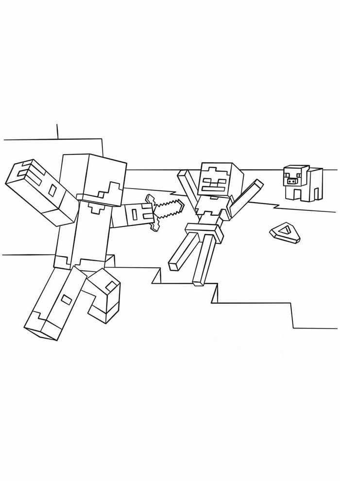Minecraft coloring pages free personalizable coloring pages