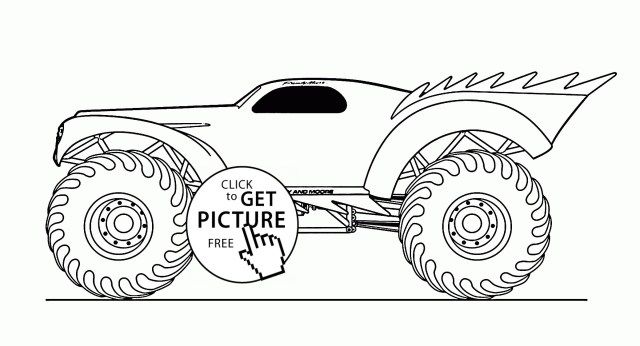 Inspiration picture of monster jam coloring pages
