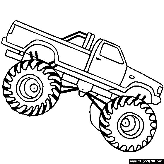 Another monster truck for coloring coloriage zombie coloriage chat coloriage camion