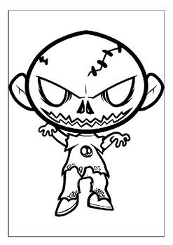 Printable zombie coloring pages collection the perfect activity for horror fans