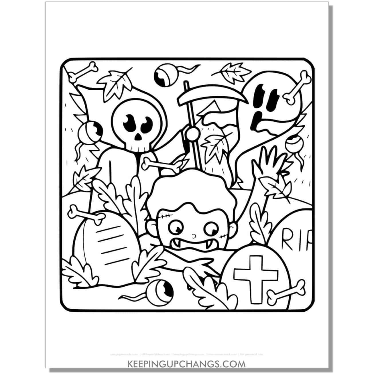 Free zombie coloring pages sheets most popular printables