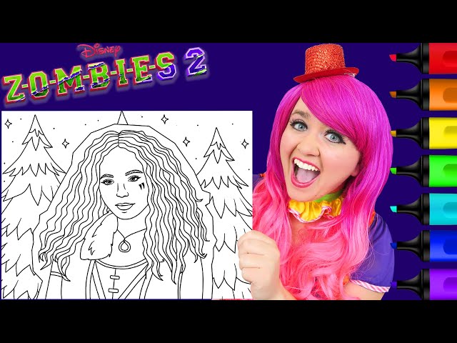Coloring willa the werewolf zobies disney coloring page prisacolor arkers kii the clown