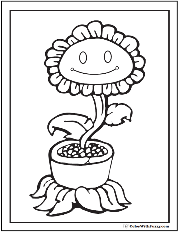 Sunflower coloring page pdf printables