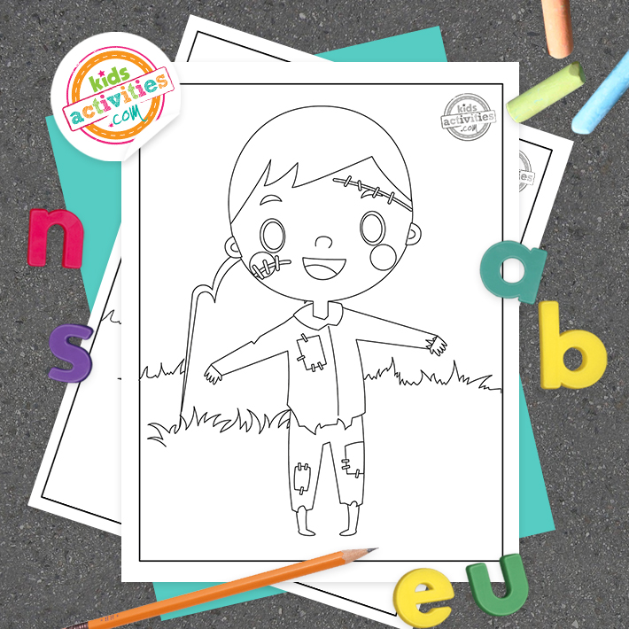 Spooky printable zombie coloring pages kids activities blog