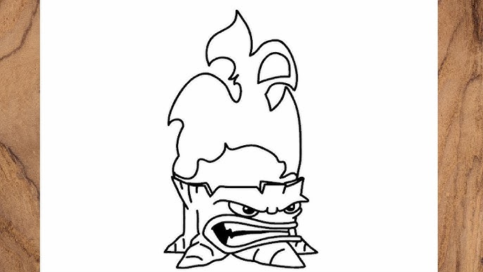 How to draw potato mine from plants vs zombies