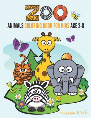 Zoo animals coloring book for kids age
