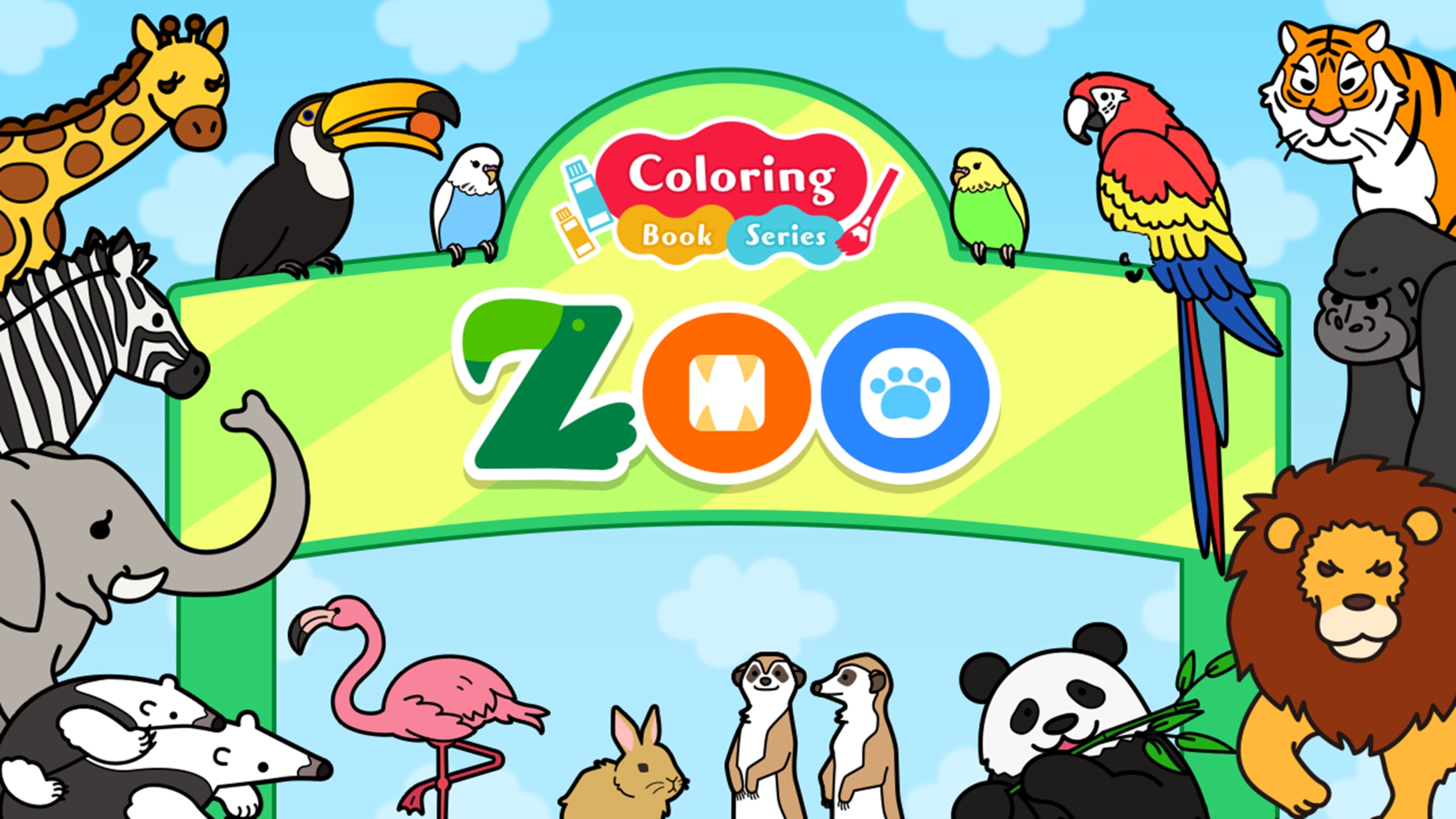 Coloring book series zoo for switch