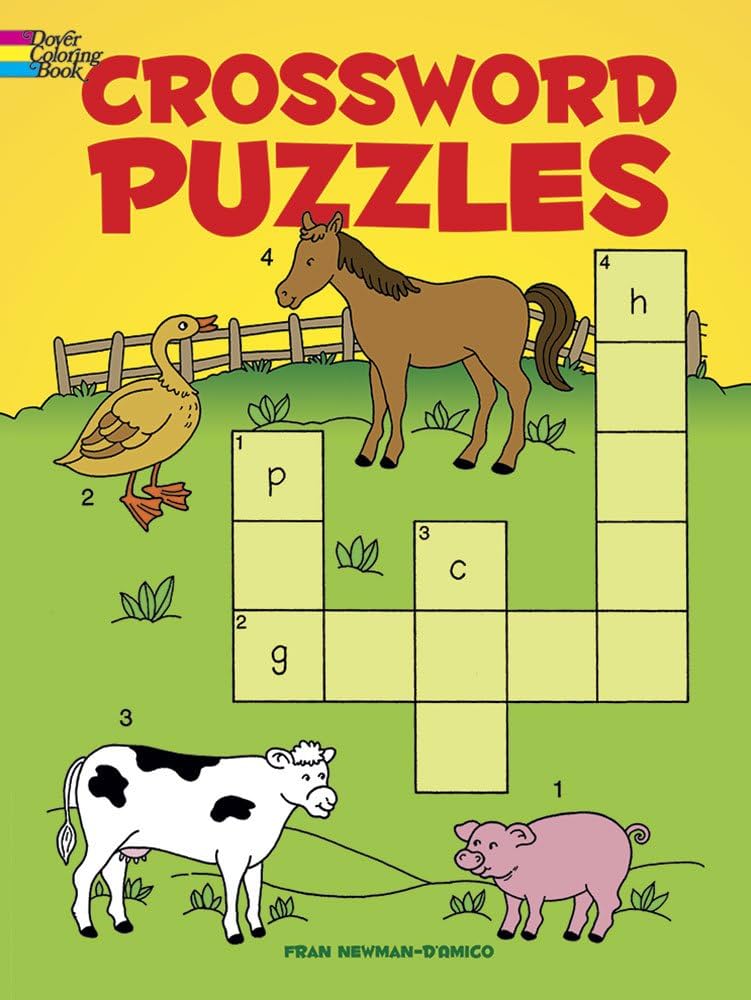 Crossword puzzles dover kids activity books newman damico fran books