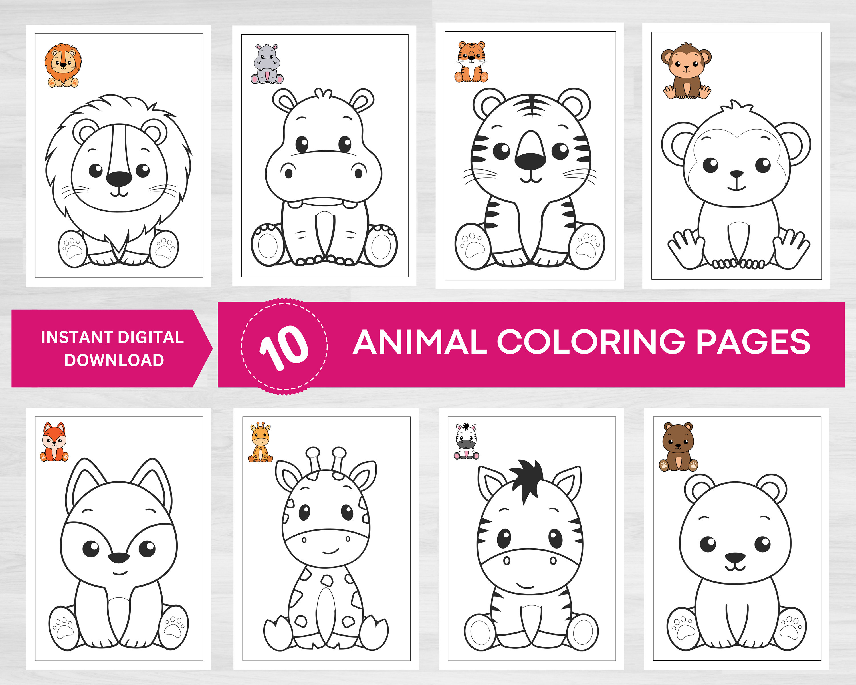 Animal coloring pages cute animal coloring pages coloring activities coloring pages for kids coloring printable animal activities