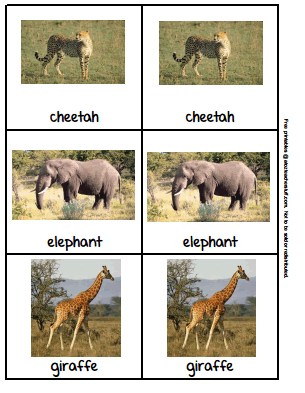 Zoo animal picture cards a to z teacher stuff printable pages and worksheets