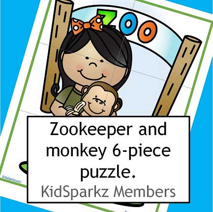 Zoo animals theme activities and free printables for preschool