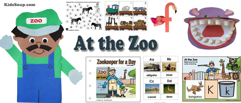 Zoo and animals preschool activities and printables