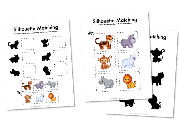Zoo animal worksheets for preschool