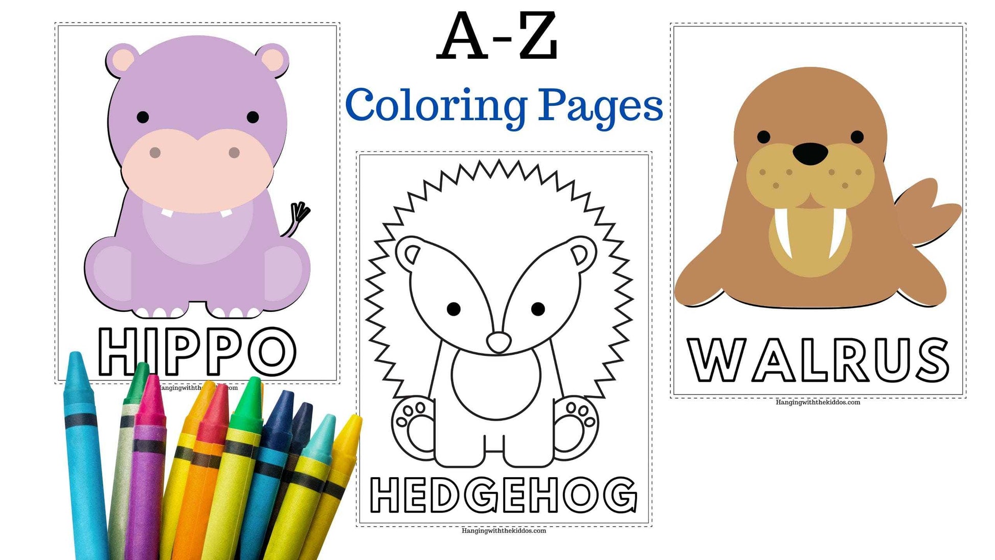 Animals coloring book printable colouring book for kids and adults zoo animal farm animals â hanging with the kiddos