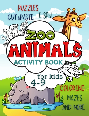 Zoo animals activity book for kids