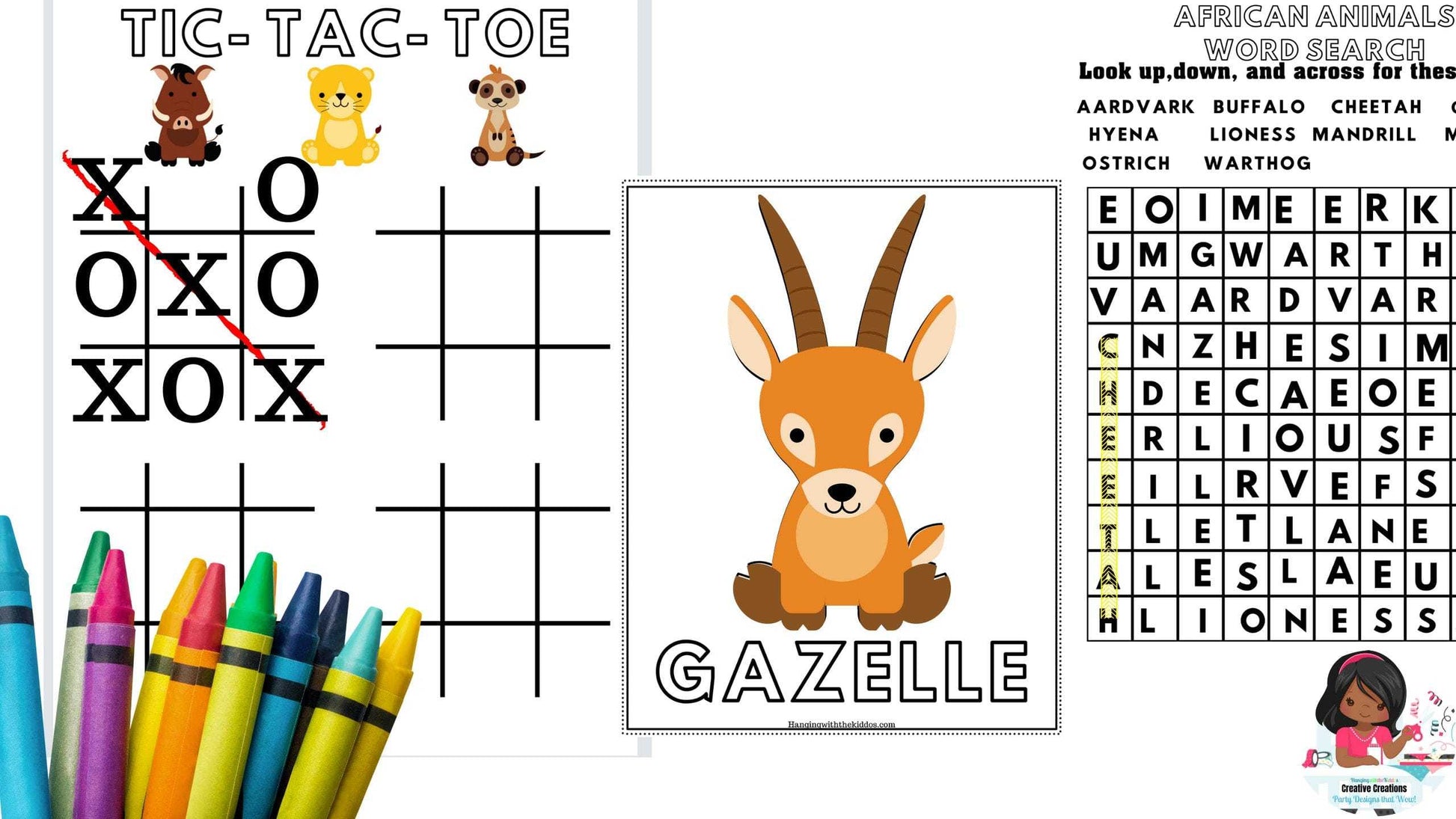 African animals coloring book printable colouring book for kids and adults zoo animal â hanging with the kiddos
