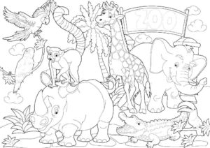 Zoo coloring pages âï free coloring pages