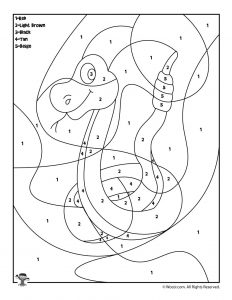 Preschool color by number animal coloring pages woo jr kids activities childrens publishing