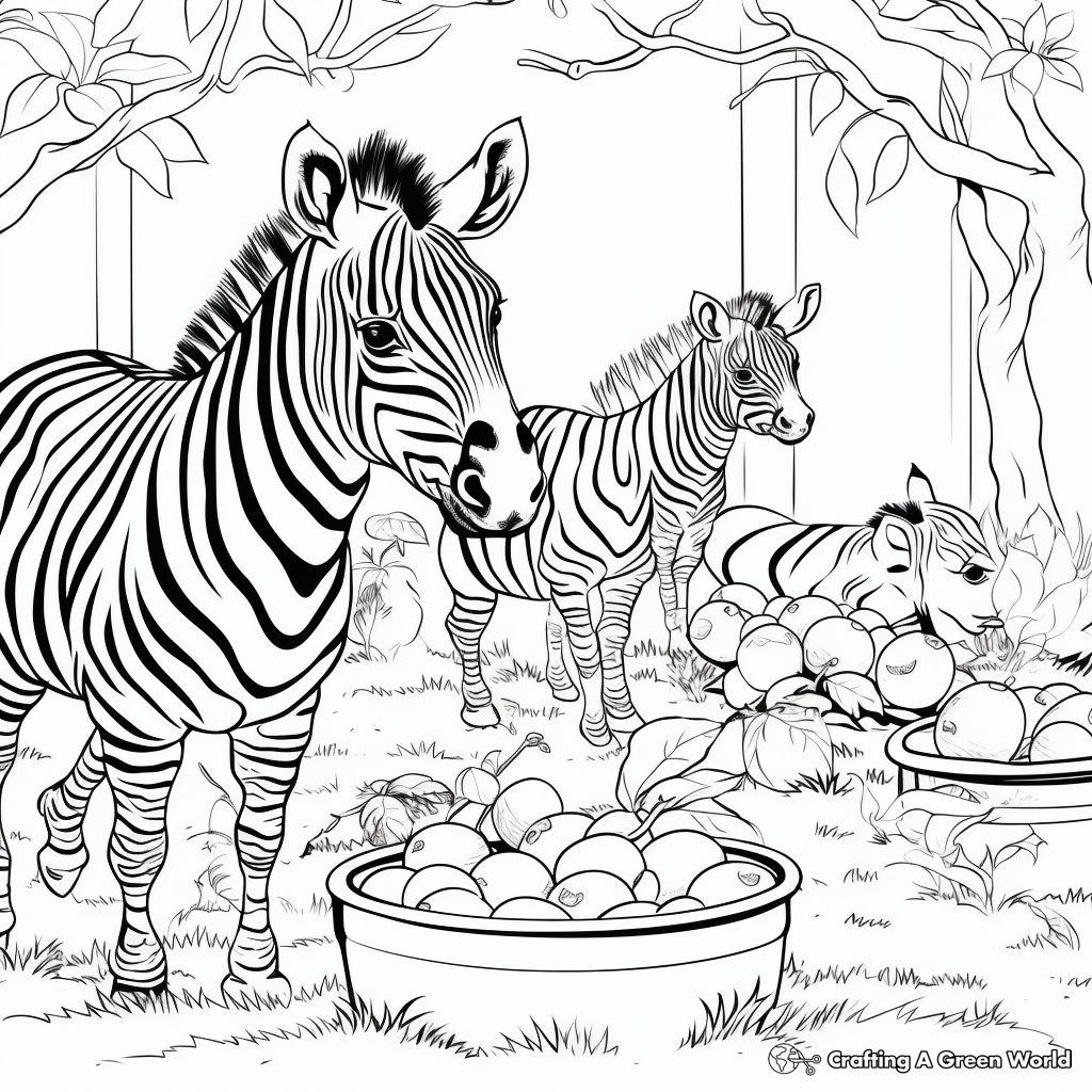 Z is for zoo coloring pages