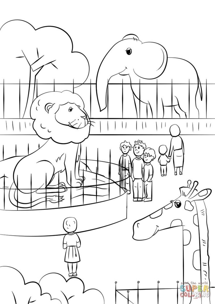 Zoo animals coloring pages zoo animals coloring page free printable coloring pages