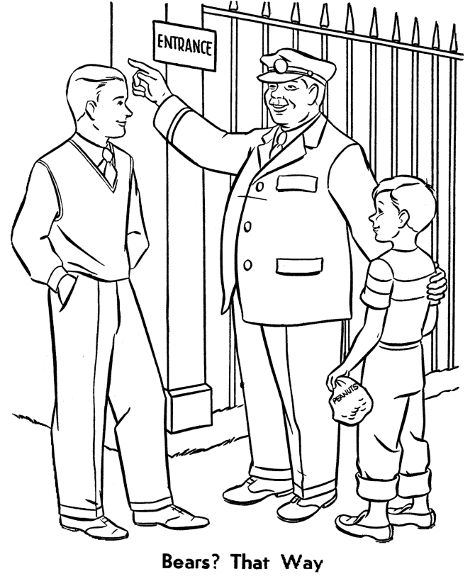 Zookeeper coloring pages a trip to the zoo coloring page and kids activity sheet