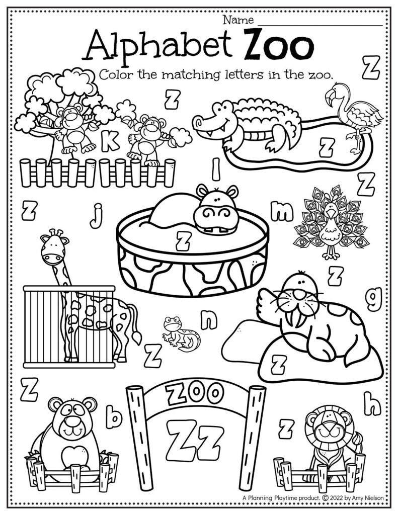 Preschool zoo activities