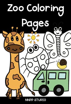 Zoo coloring tpt