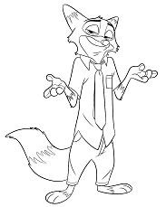 Zootopia coloring pages printable for free download