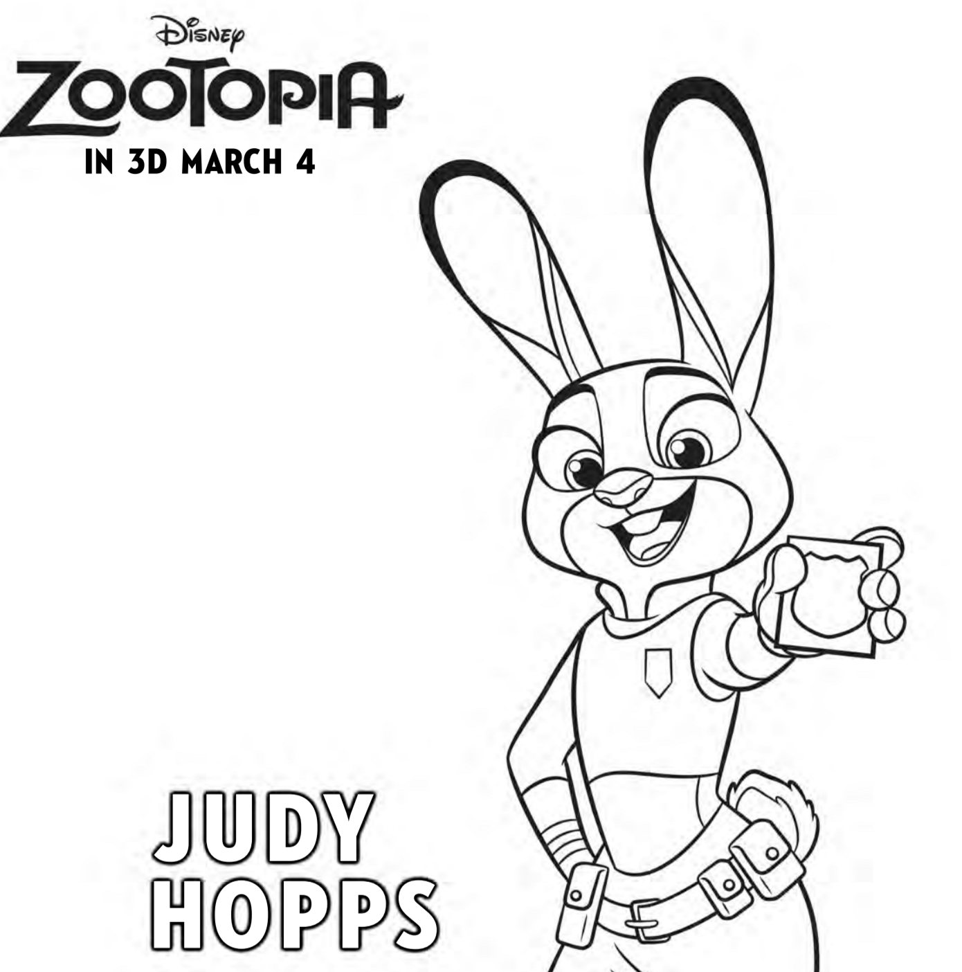 Zootopia coloring pages