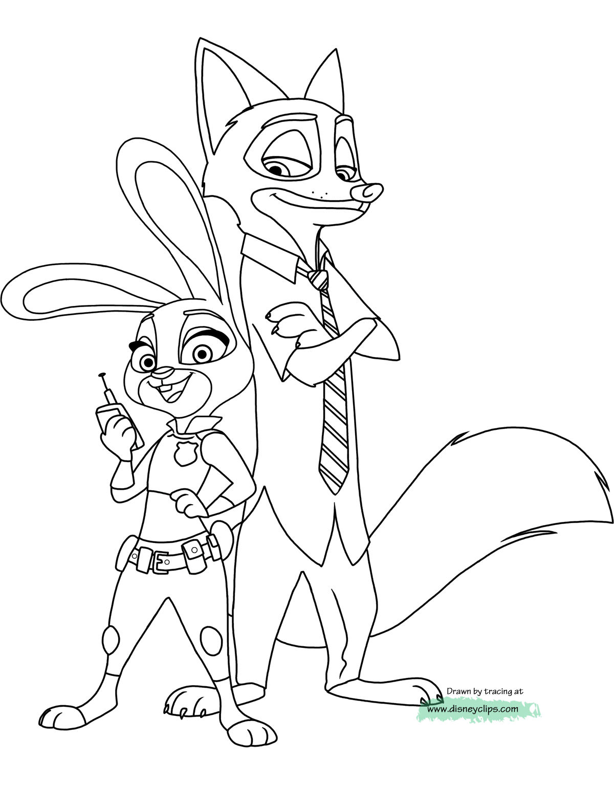 Disneys zootopia coloring pages