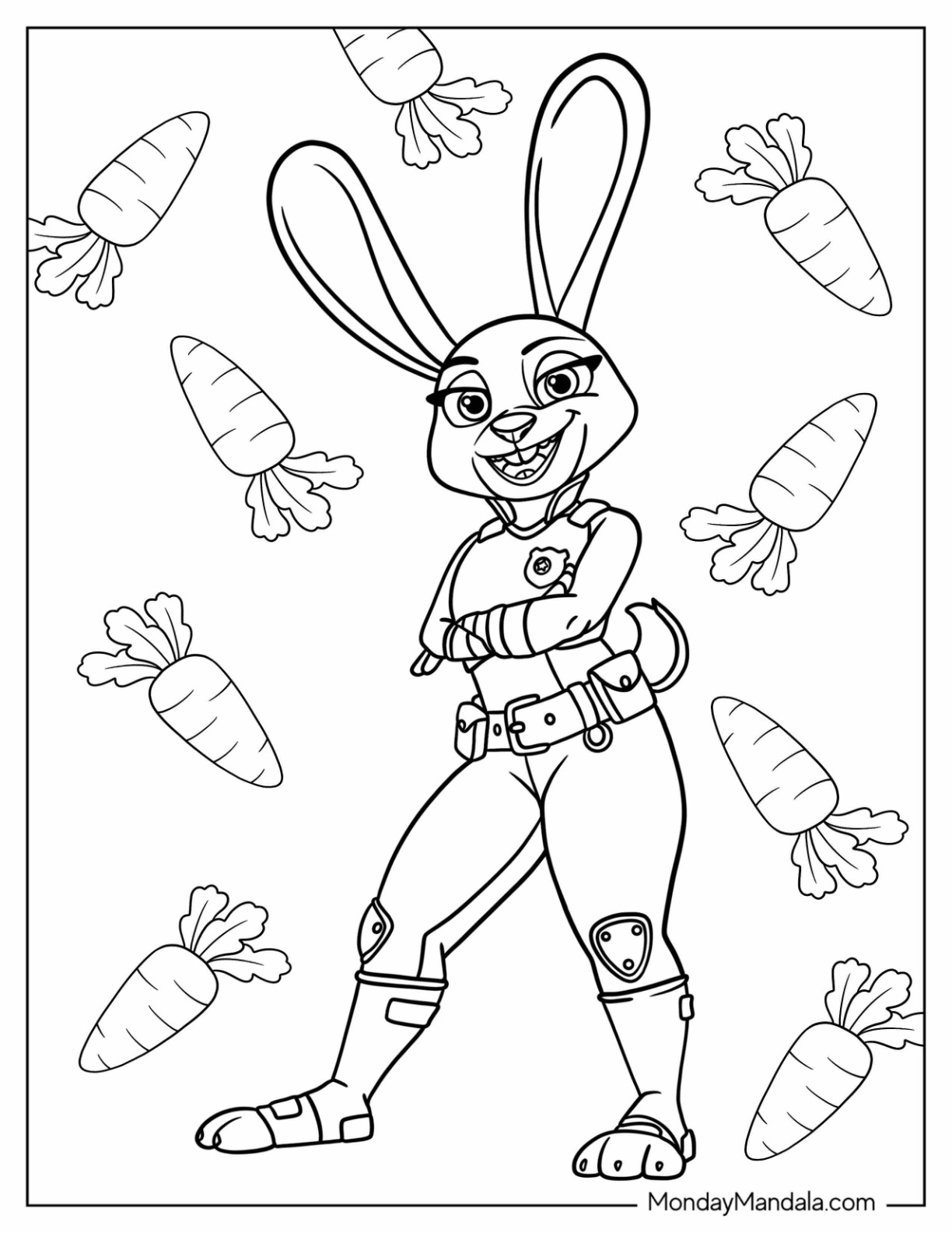 Zootopia coloring pages free pdf printables