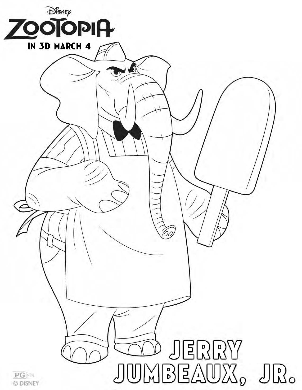 Zootopia coloring pages
